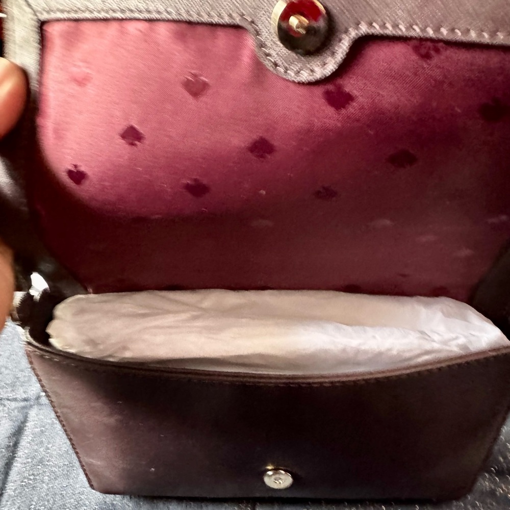 Kate Spade Brown Crossbody Bag Minimalist Design - Picture 4 of 11